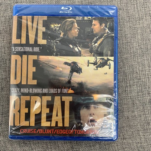 Brand New! Live Die Repeat Blue-Ray Disc Cruise/Blunt/ Edge of‎ Tomorrow Movie - Picture 1 of 8
